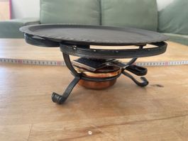 Vintage Rechaud Schmiedeeisen & Kupfer – Rustikal (Ø 24 cm)