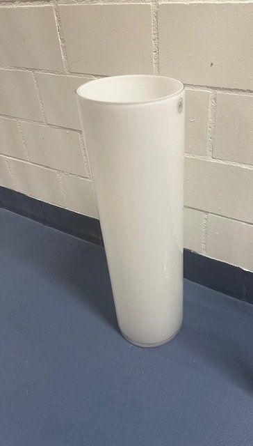 Vasi & Recipienti: Boden-Vase Glas weiss – Nuovo (secondo la descrizione) da Pfäffikon ZH venduto da thf_rqs2