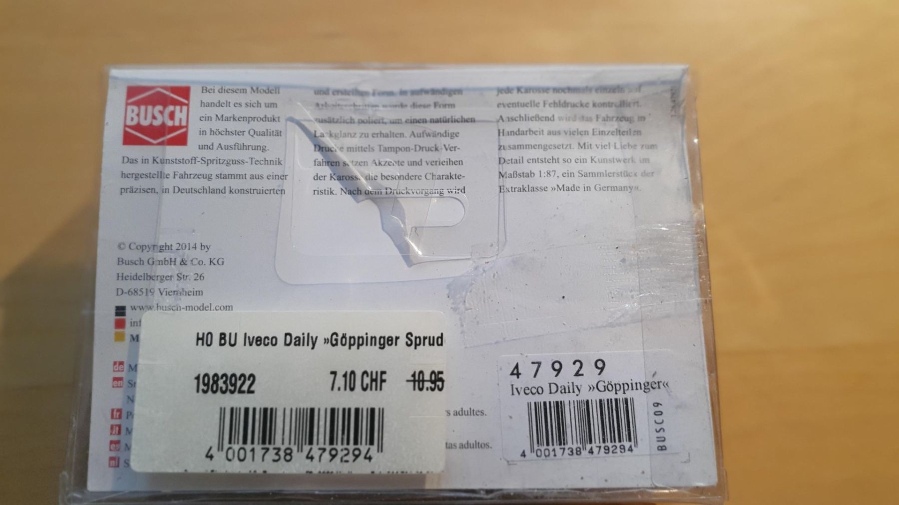 Busch Modellbausätze & Standmodelle: Camion Göppinger 1:87 Busch Iveco – Neu (gemäss Beschreibung) aus Romainmôtier von Iguazu12 1
