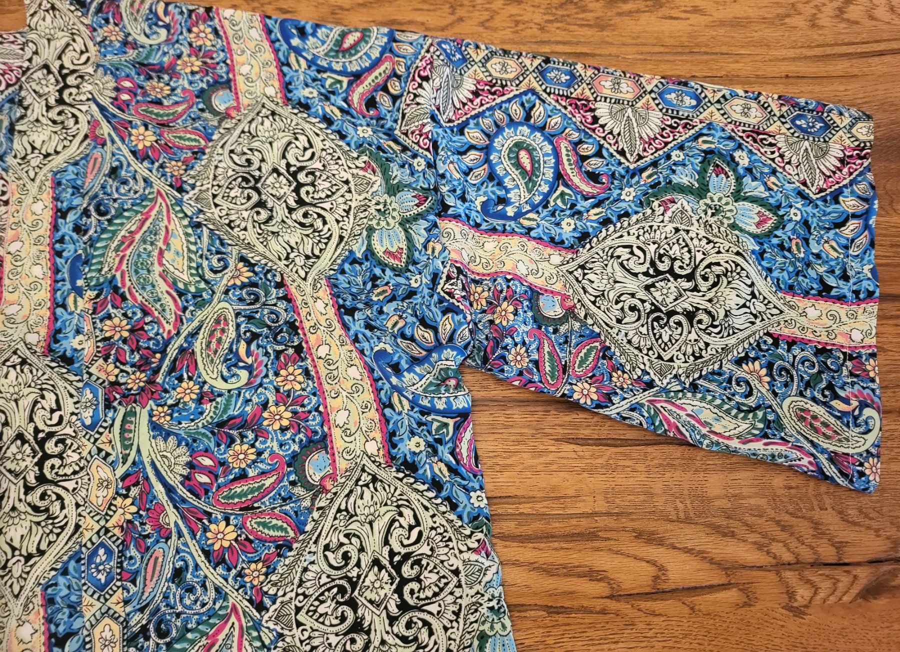 Internationale Kunst: Sommer Kimono,  Blaues Paisley Muster – Neu (gemäss Beschreibung) aus Basel von sci_67ms 3