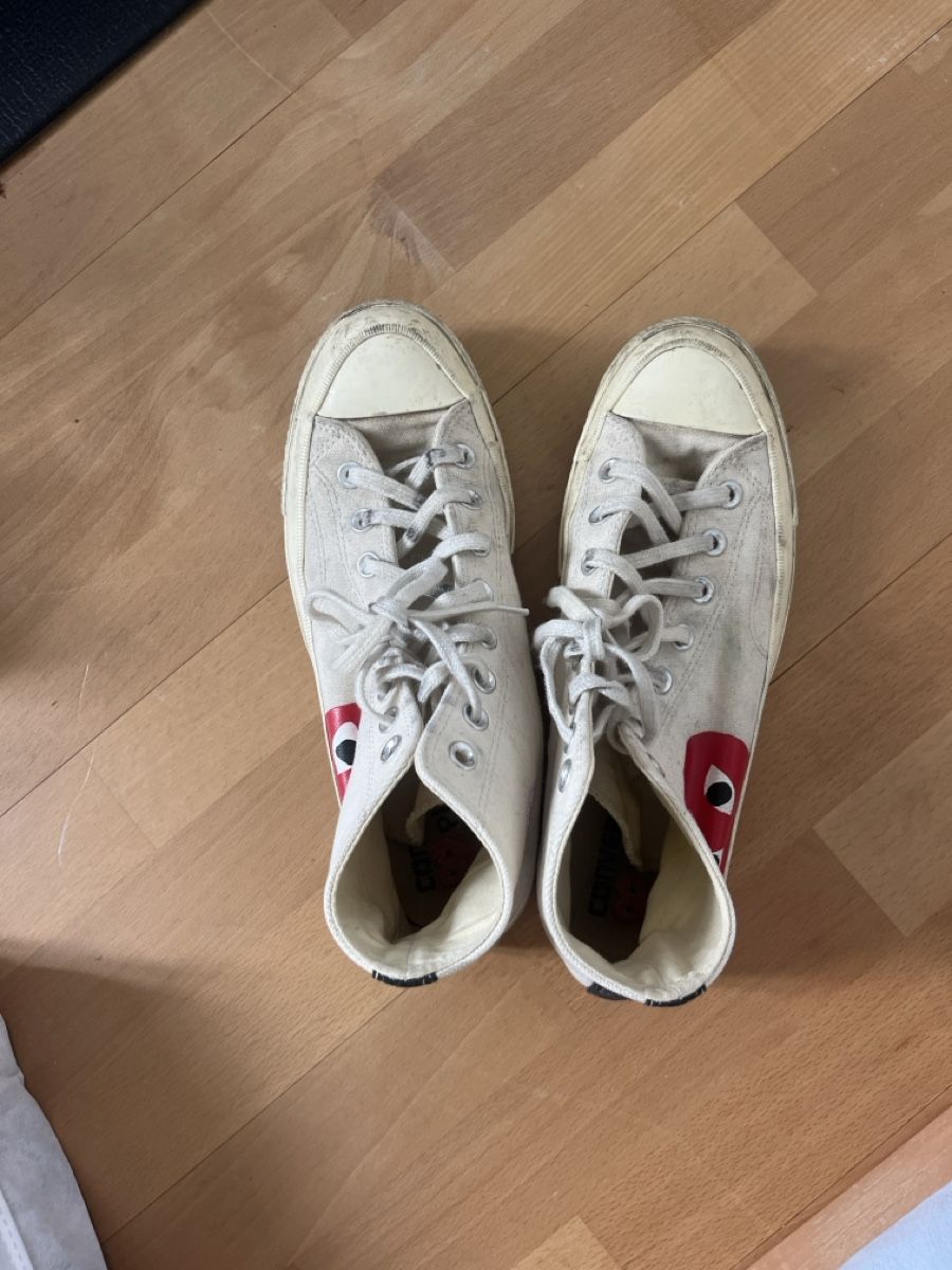 Comme Des Garcons Scarpe da uomo: Converse Play Comme des Garçons Chuck Taylor Gr. 41 – Usato da Bern venduto da isabel70 2