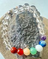 Chakra Bergkristall Armband Jade Amethyst Karneol Silber