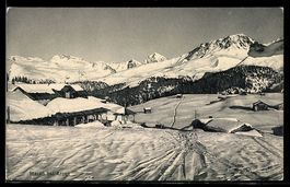AK Maran bei Arosa, Winterlandschaft mit Hütten