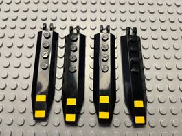 Lego 4x Rotorblatt 2x 8 (30407) schwarz