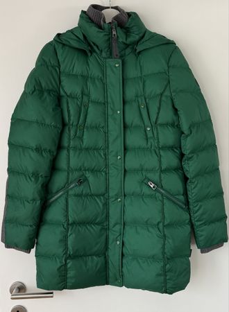 Marc O'Polo Daunenmantel Damen Gr. 36 (S) grün lang Winter 