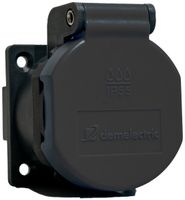 EB Steckdose Typ 13 DEM IP55 10A 230V Dichtung IK07 anthraz