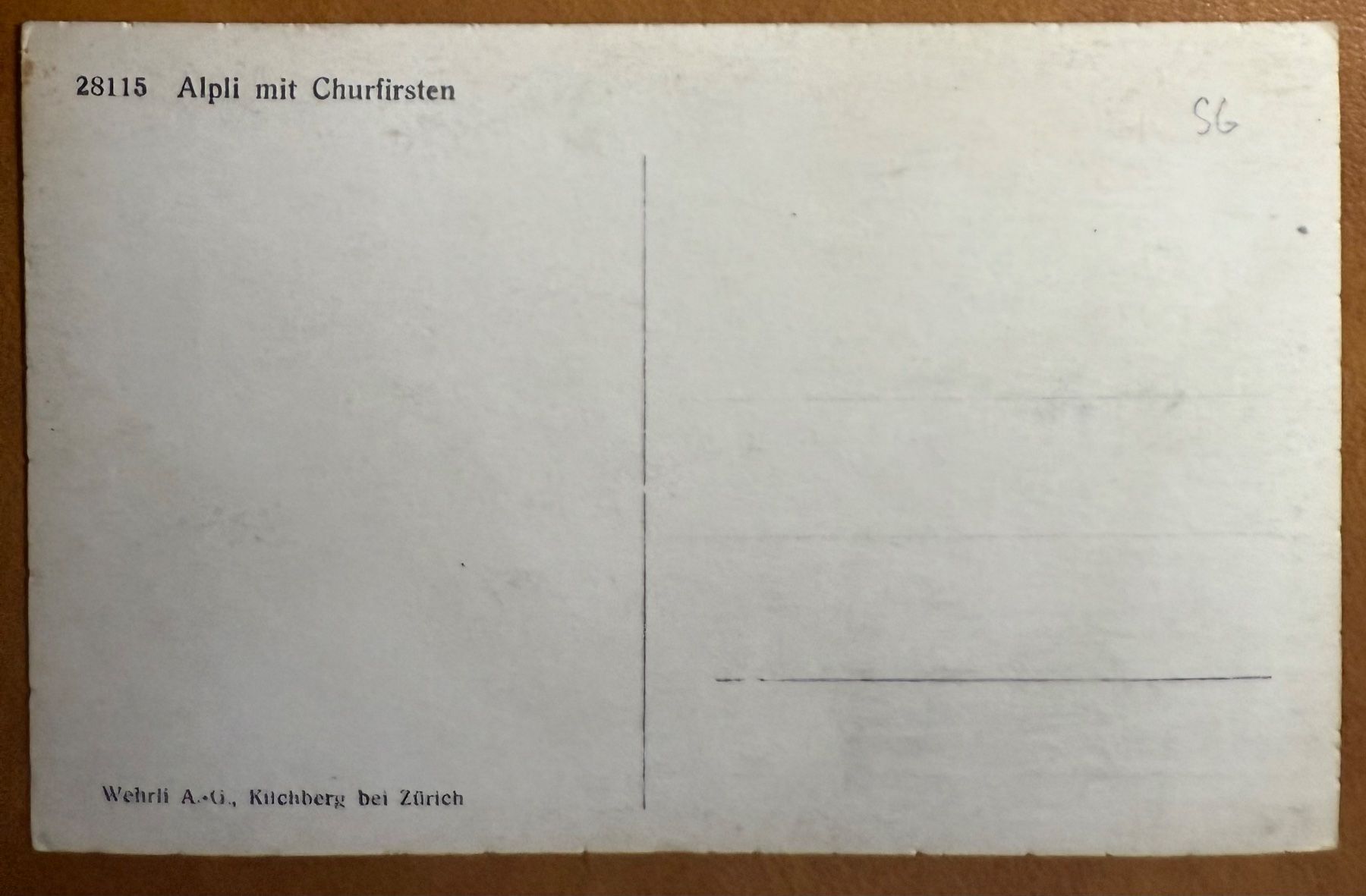 Cartoline postali: AK: Alpli mit churfisten – Usato da Lutry venduto da Ediego 1