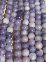 Strang echte lavender jasper kugeln / stone beads 8 mm
