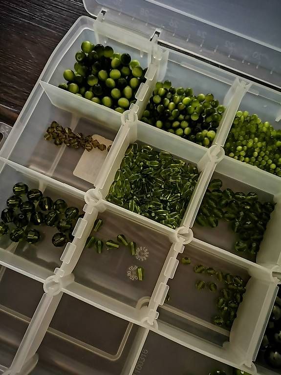 Perle (finte): Perlen Box Grün – Usato da Rothenburg venduto da Priska_70 3