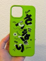 Grüne TPU-Hülle für iPhone 14 – Japanisches Graphic Design