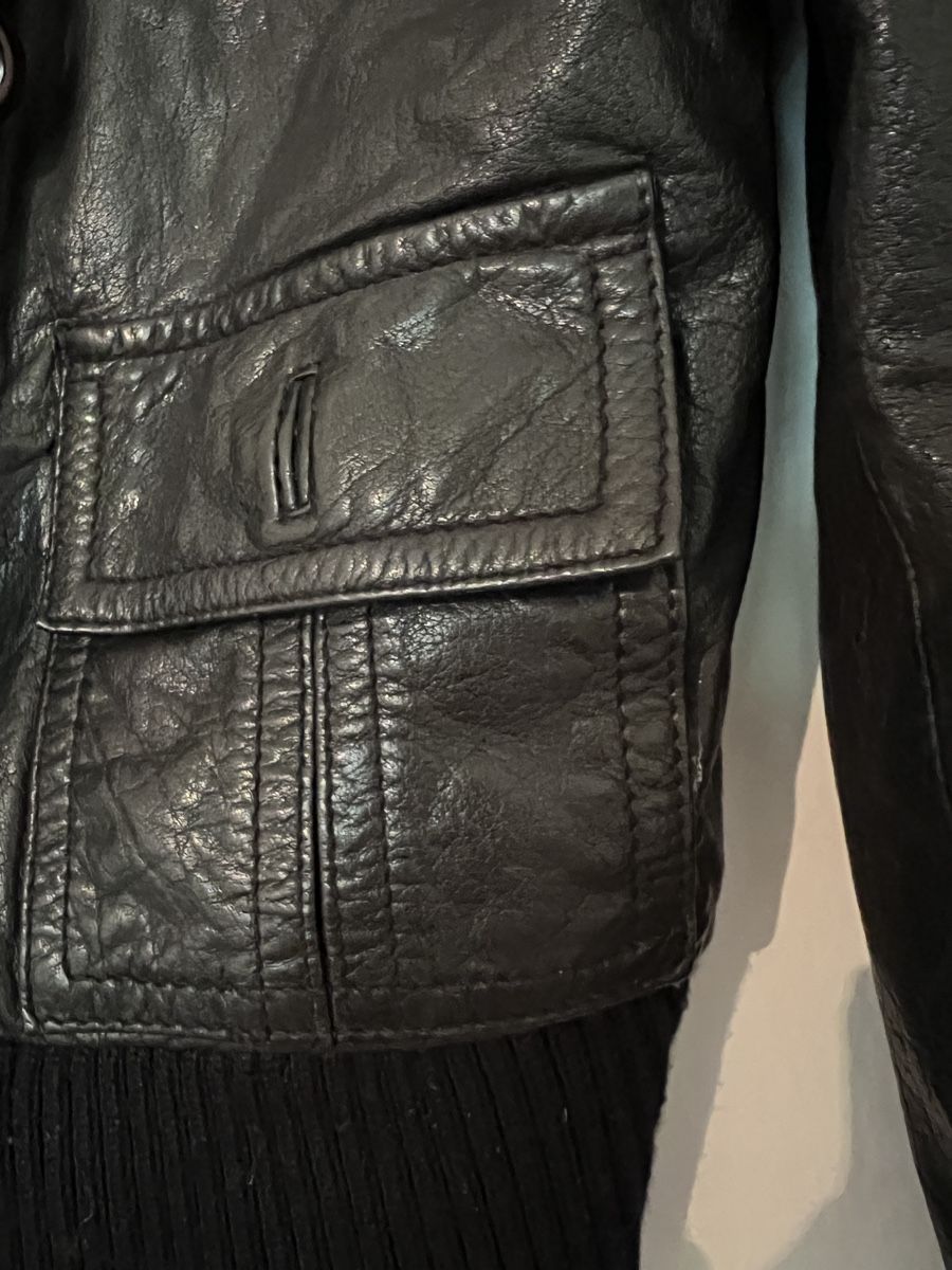 Yes Or No Giacche: Kurze Lederjacke, schwarz, Grösse S – Usato da Basel venduto da evaelette 3