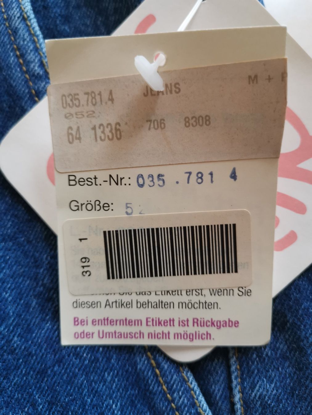 Jeans: Jeans in Gr. 52 – Nuovo (secondo la descrizione) da Dornach venduto da Hei50 3