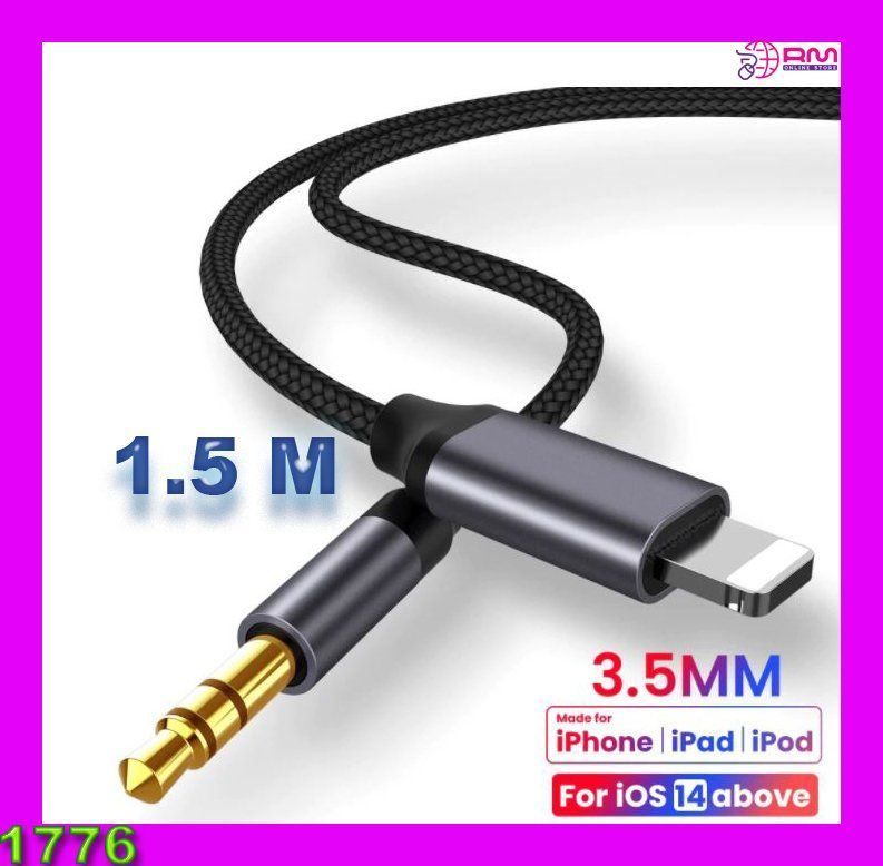 Cavi: iPhone 3,5-mm-Klinken-Aux-Kabel – Nuovo e nell'imballaggio originale da Unterägeri venduto da RmOnline