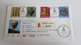 1972 FDC Pro Patria mit Ballonpost