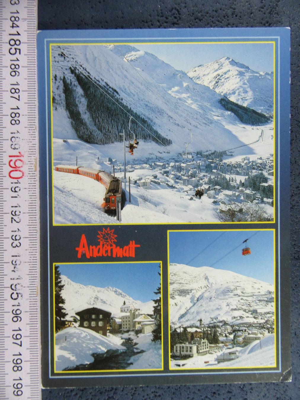 Cartoline postali: ANDERMATT URI AK BAHNEN – Usato da Ettingen venduto da Hausi4711