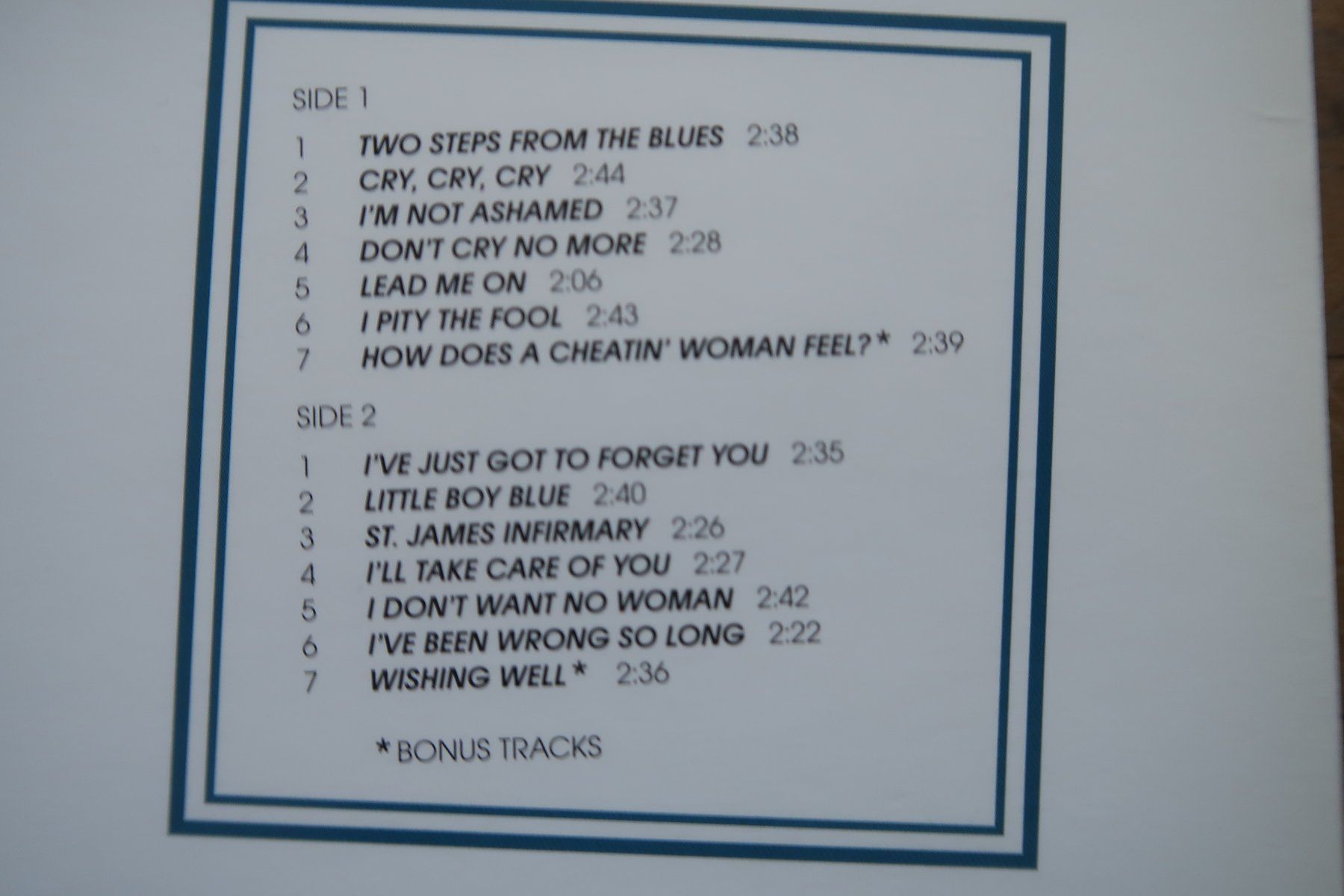 Dischi in vinile: BOBBY BLAND - TWO STEPS FROM THE BLUES - 180gr VINYL LP – Usato da Basel venduto da Patiscat 2
