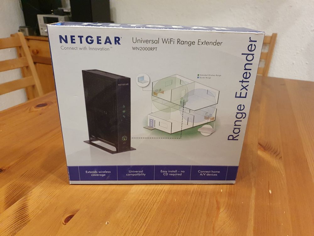 Netgear universal WiFi Range Extender WN 2000 RPT | Kaufen auf Ricardo