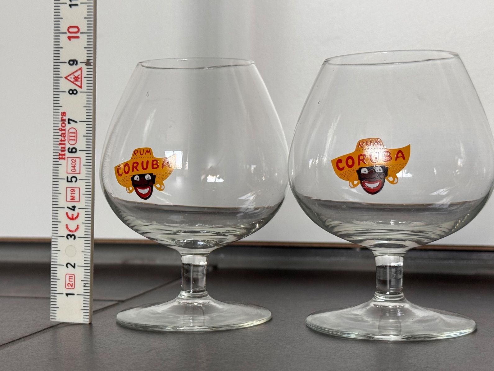 Verres: 4 Gläser Glas Rum Coruba selten – D'occasion à Rothrist par Fondgruebe 3
