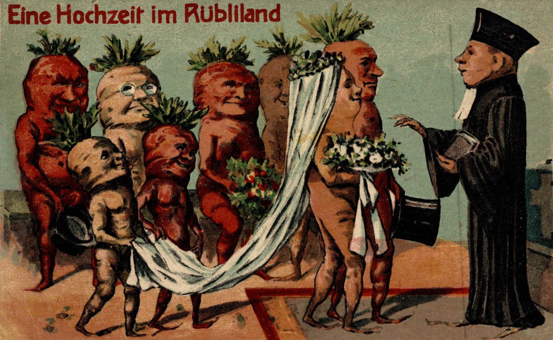 Cartoline postali: Eine Hochzeit im Rübliland – Usato da Bronschhofen venduto da Astore