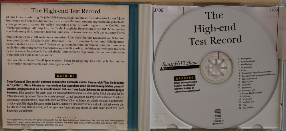 The High-End Test Record | Kaufen auf Ricardo