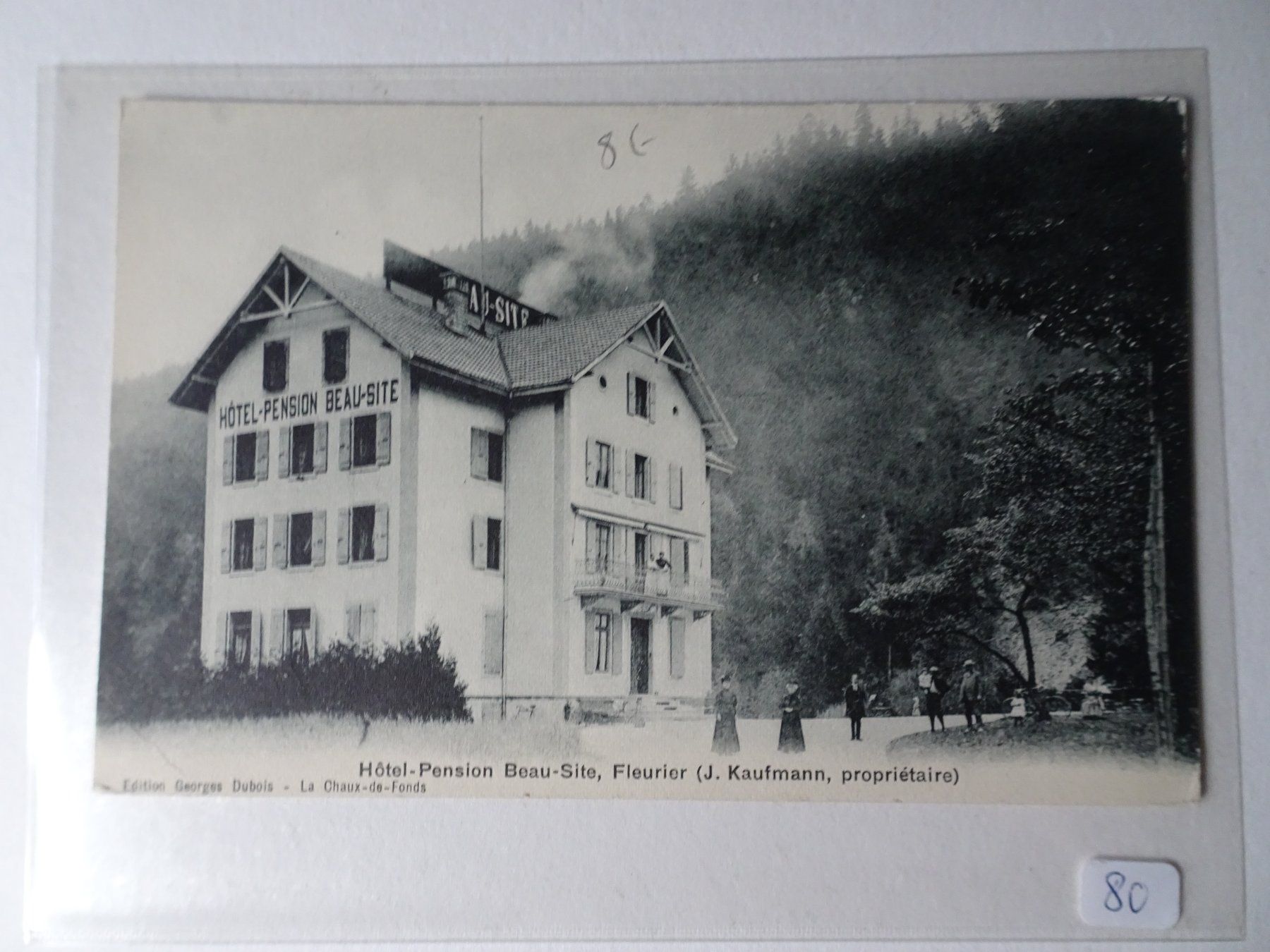 Cartoline postali: Alte Ansichtskarte Hotel-Pension Beau-Site, Fleurier – Usato da Schönenwerd venduto da schnitzunddrunter