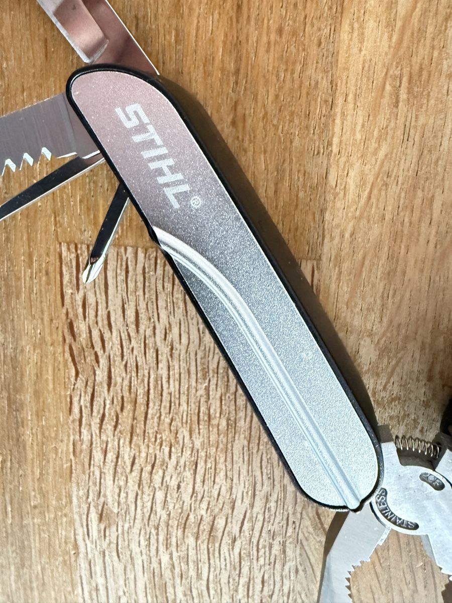 Coltelli tascabile: Multitool Stihl mit Etui silber schwarz Neu – Nuovo (secondo la descrizione) da Goldach venduto da Messerguru 2