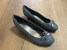 Lamia Ballerinas Keilabsatz Leder Gr 41 Neu