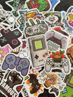 50x Gaming Konsolen Videospiele eSport / Aufkleber Sticker