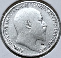 Großbritannien 6 Pence 1907 • Edward VII • Silber