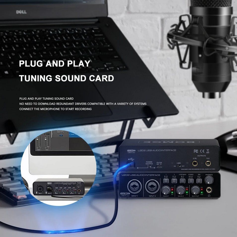 Attrezzatura per studi di registrazione: USB Audiointerface 32Bit 192kHz XLR TS TRS Mic Preamp 48V – Nuovo e nell'imballaggio originale da Genève venduto da Anna-38 5