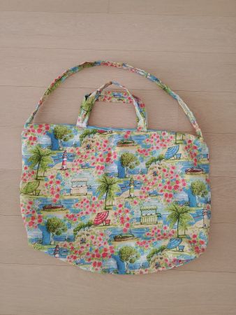 Sommer Tasche / Strandtasche mit Palmen und Meer Motiv!