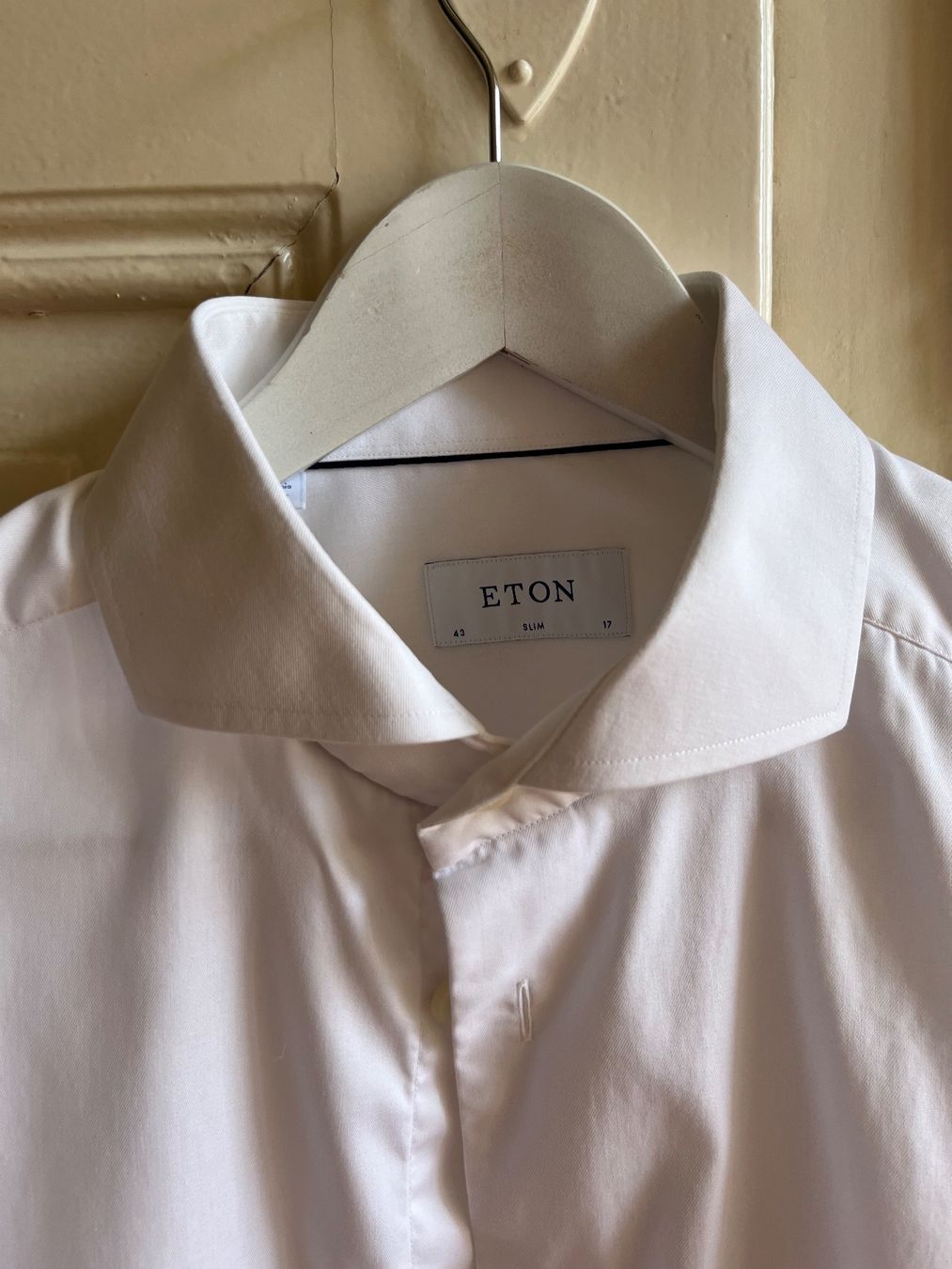Camicie: ETON Hemd 43 Weiss Slim – Usato da Bern venduto da Aschenbach 1