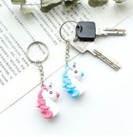 ★2x Einhorn Schlüsselanhänger Rosa NEU★