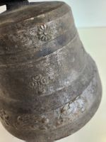 Antike Schweizer Kuhglocke mit Lederband & Gravur
