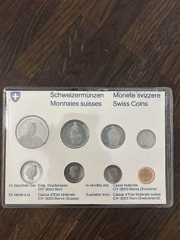 Tutti le monete: Münzsatz 1976 Stempelglanz – Usato da Winterthur venduto da c.parker 1