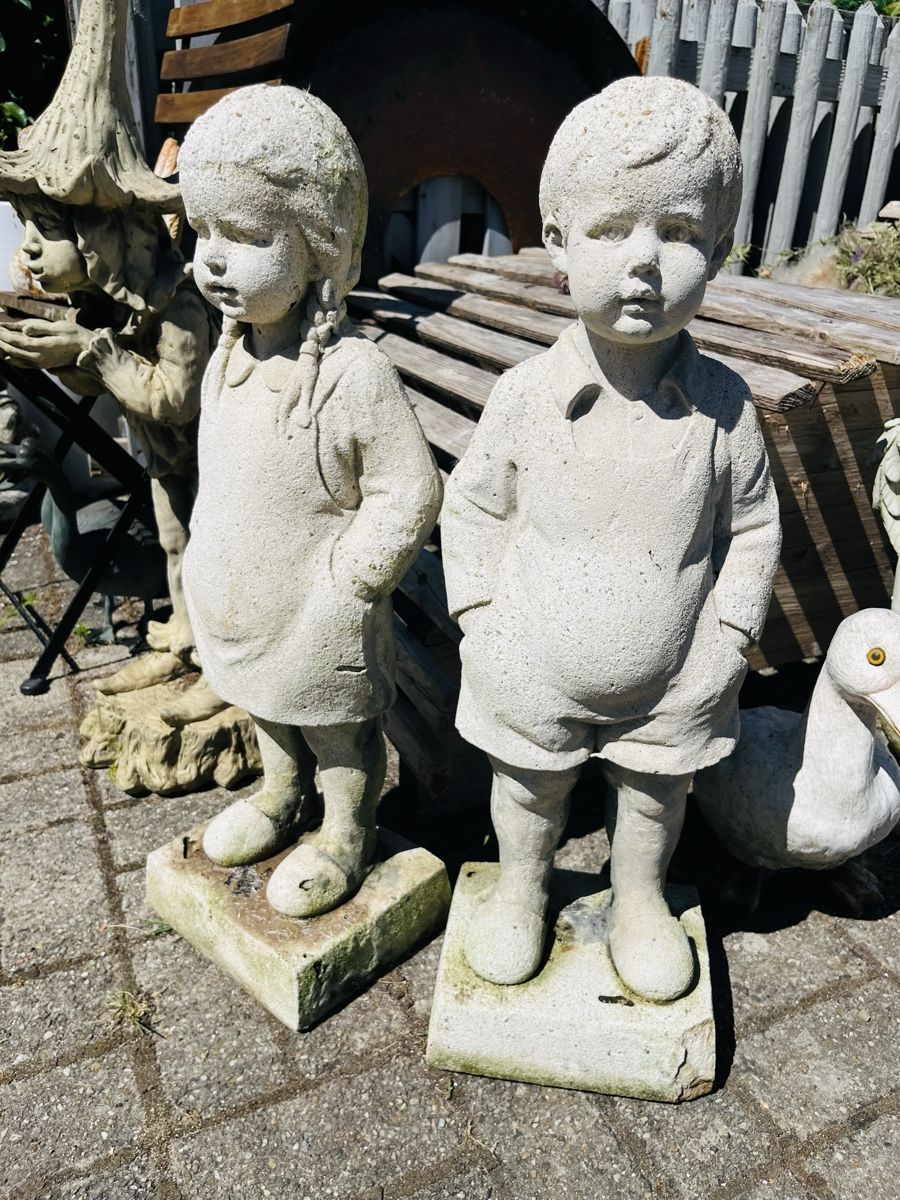 Sculture & Statue: Gartenfiguren kinder 2 Stück ca 75cm – Usato da Heimenhausen venduto da Bufnof 1