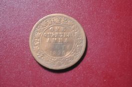Inde anglaise one quarter Anna 1890