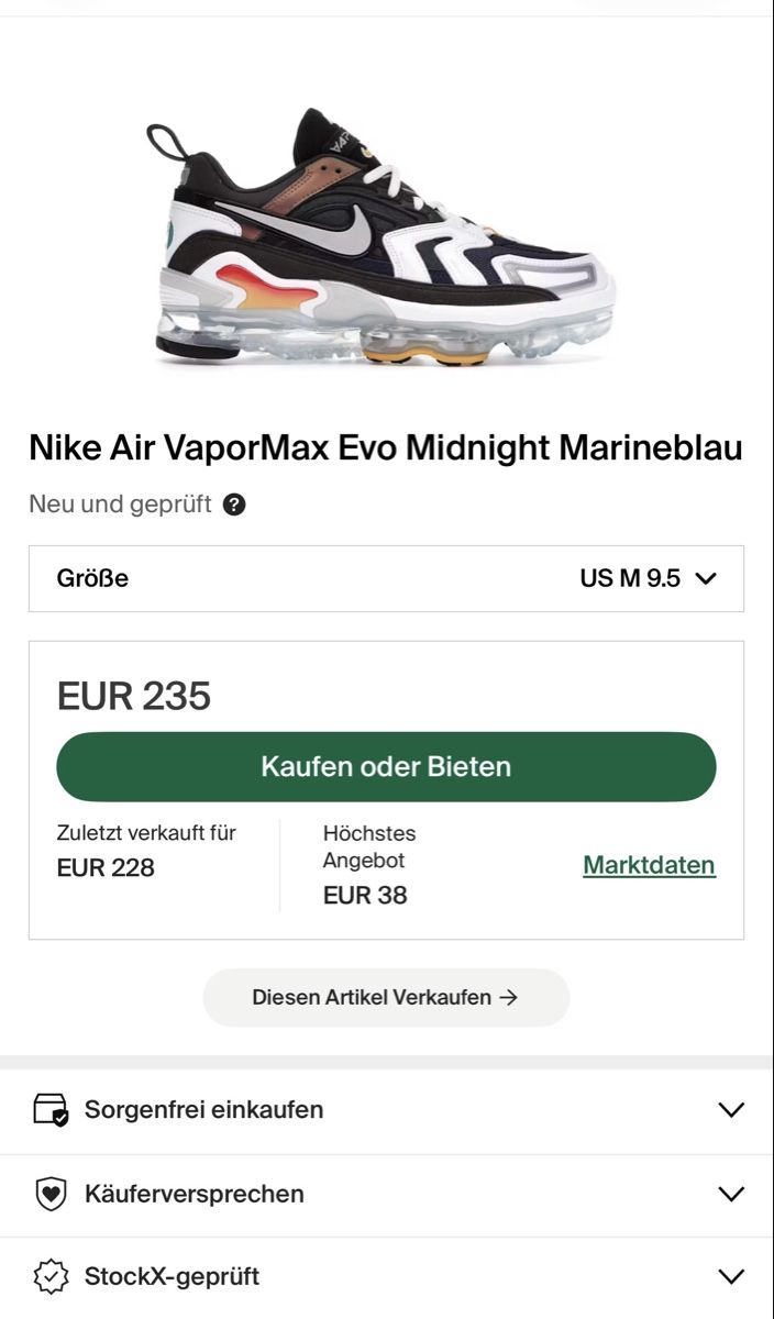 Nike Herrenschuhe: Nike Air VaporMax Evo – Neu und originalverpackt aus Arnegg von Angel_jose 4