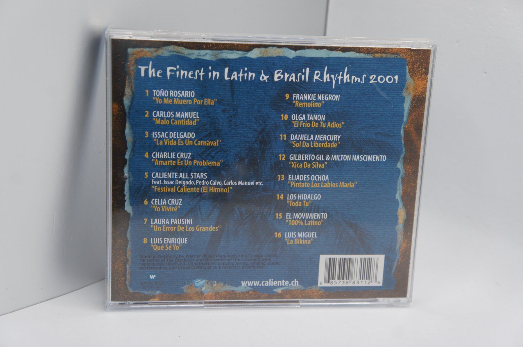 CD: Caliente Latin Brasil Rhythms 2001 Luis Miguel Gilberto Gil – Usato da Ernetschwil venduto da luisvonerni 1