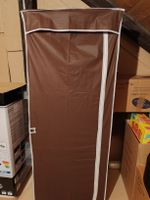 2x Neue mobile Kleiderschränke braun aus Stoff