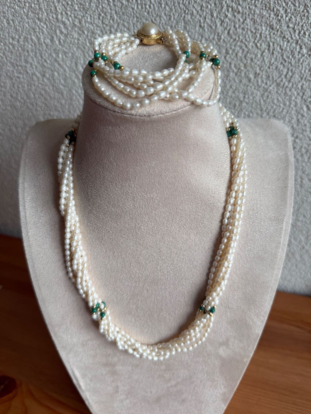 Catenine: Kette mit Armband echte Perlen – Usato da Spiegel b. Bern venduto da Rogger72
