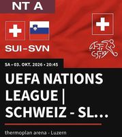 2 Tickets Erwachsen, Schweiz vs. Slowenien, 03.10.26, Luzern