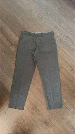 Herren Stoffhose grau klassischer Schnitt