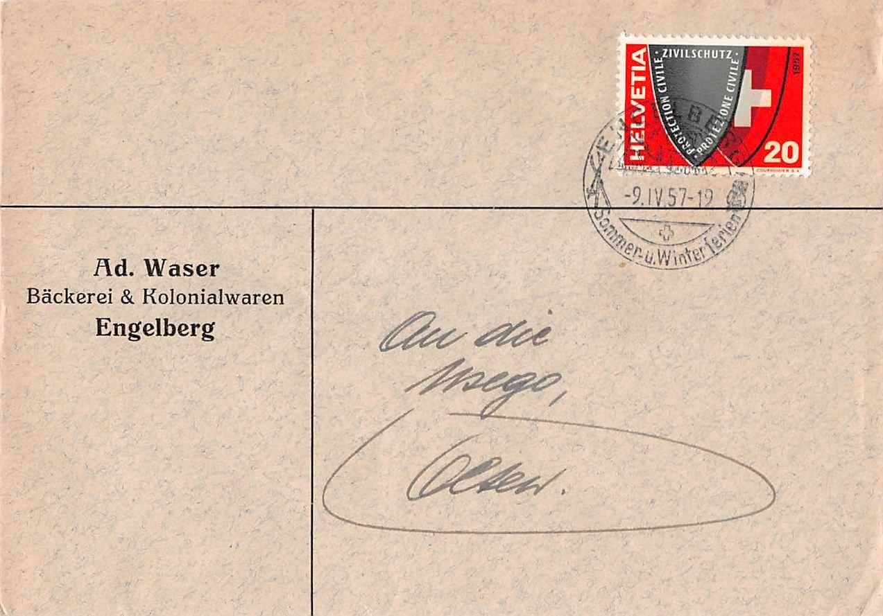 Ansichtskarten: 4x Gruss aus ENGELBERG - ORTSGESCHICHTE – Gebraucht aus Winterthur von SchatzchischtliWinti 3