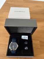 Emporio Armani Ruggero Armbanduhr + Manschettenknöpfe