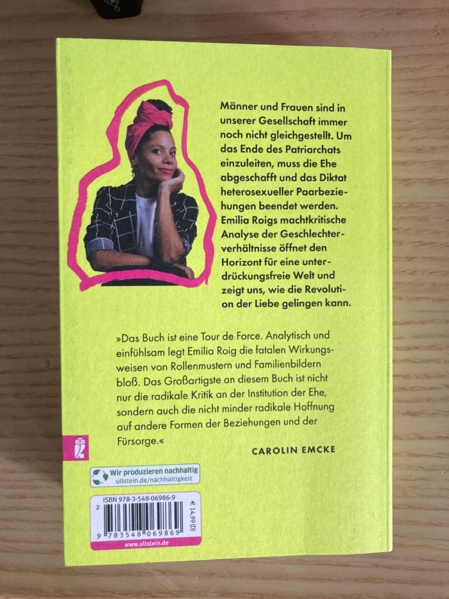 Bücher: Buch: Emilia Roig - Das Ende der Ehe – Neu (gemäss Beschreibung) aus Luzern von madameglaser 2