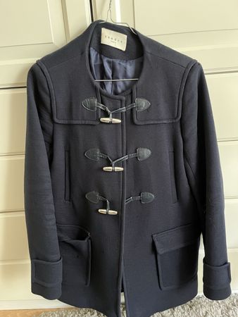 Sandro Paris Navy Toggle Coat - Size 36 - EUC Winter Coat