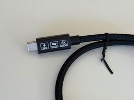 Neues Thunderbolt 5 Kabel USB-C 0.5 Meter 240W 80Gbps