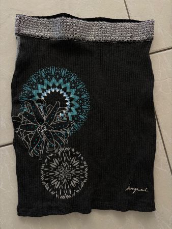 **Damen Mini Jupe von DESIGUAL, anthrazit Gr. S **
