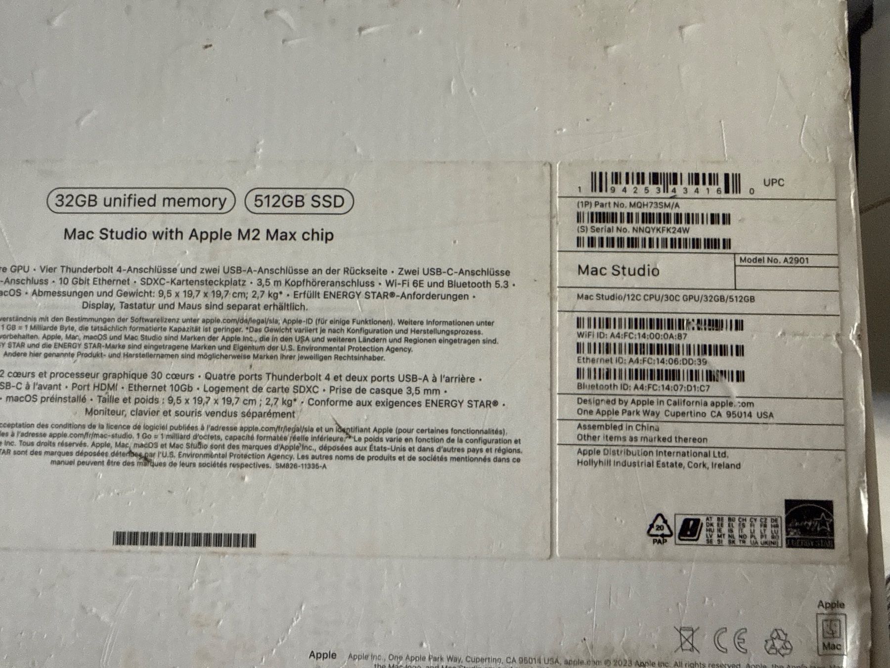 Apple PC: Apple Mac Studio - M2 Max, 32GB RAM, 512GB SSD – Usato da Zürich venduto da xilefme 4